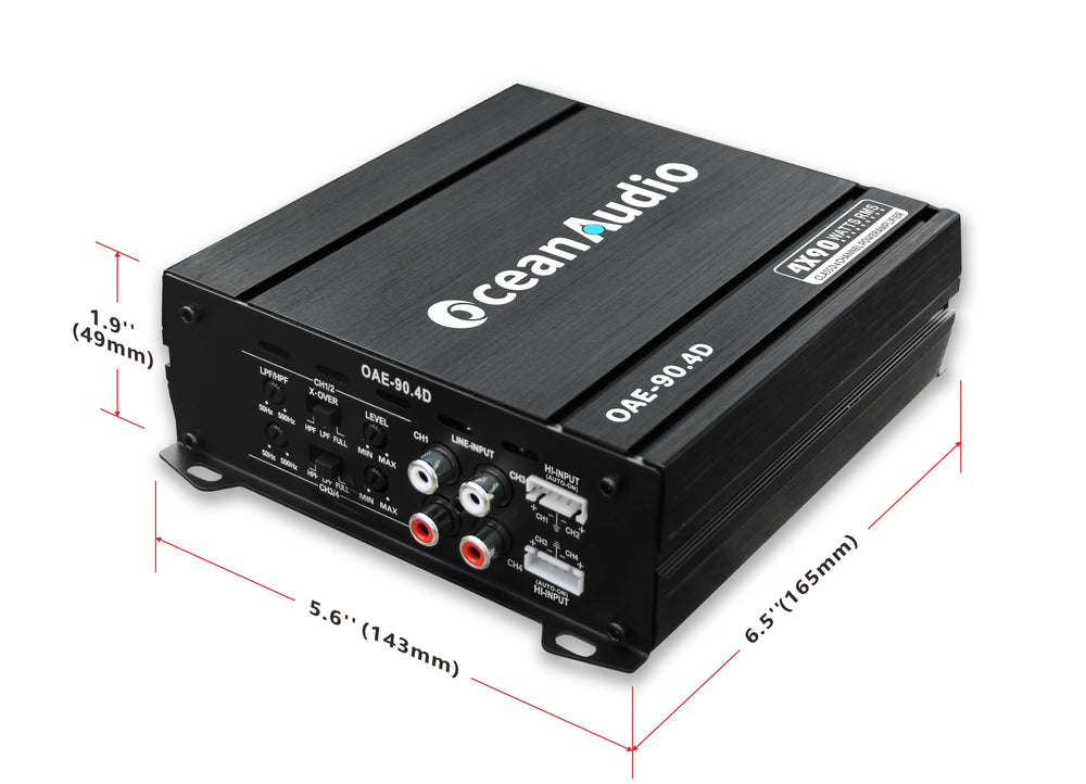 720W 4-Channel Class D Amplifier