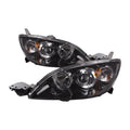 Black Housing Halogen Headlights