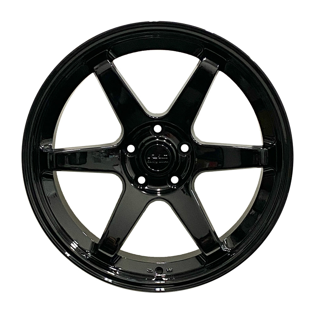 R09 20x8.5 5x114.3 +35mm Gloss Black Wheel