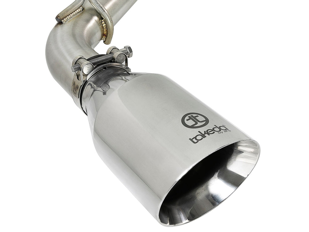 Takeda 2.5-Inch Stainless Steel Cat-Back Exhaust, Rear Exit