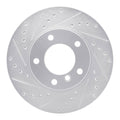 286mm Front Driver-Side Drilled and Slotted Brake Rotor