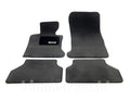 Carpeted Floor Mat Set, Black, 4-Piece