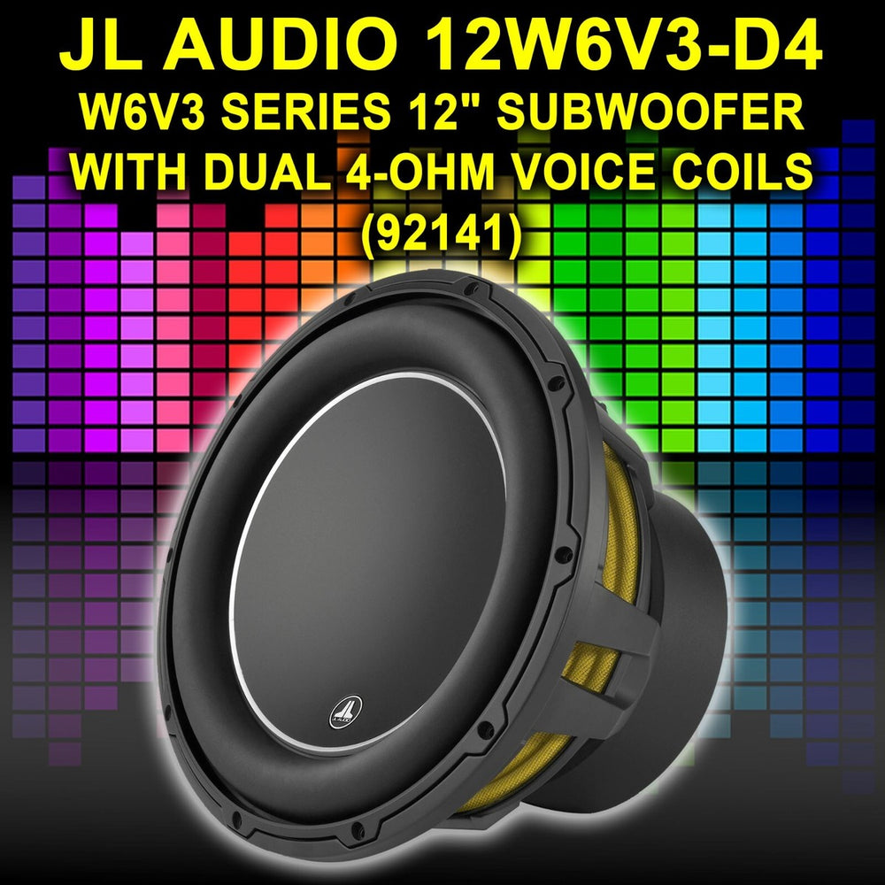 12W6v3 12-Inch Dual 4-Ohm Voice Coil Subwoofer