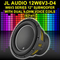 12W6v3 12-Inch Dual 4-Ohm Voice Coil Subwoofer