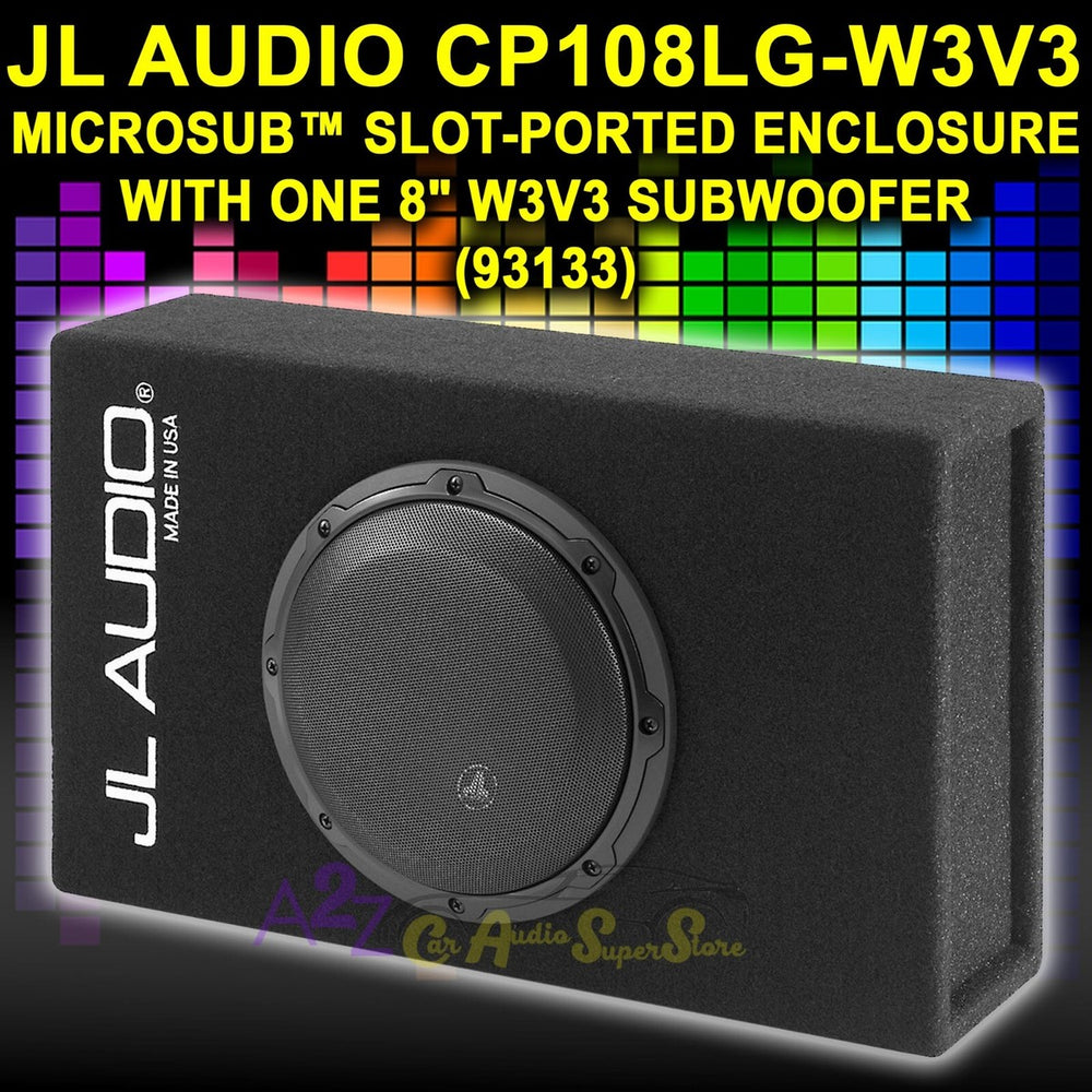 CP108LG-W3v3 8-Inch Slot-Ported Enclosed Subwoofer