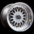 JNC004 15x8 +20 4x100/4x114.3 Silver Machined Edge Wheel