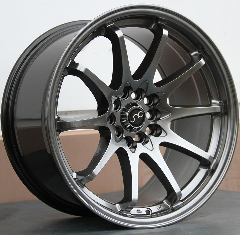 JNC006 17x9 +30mm 5x100/5x114.3 Hyperblack Wheel