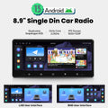 8.9-Inch Single-DIN Android 13 Car Multimedia Radio