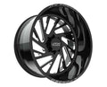 Zone 22x12 -44mm 8x170 Black Milled Concave Wheel