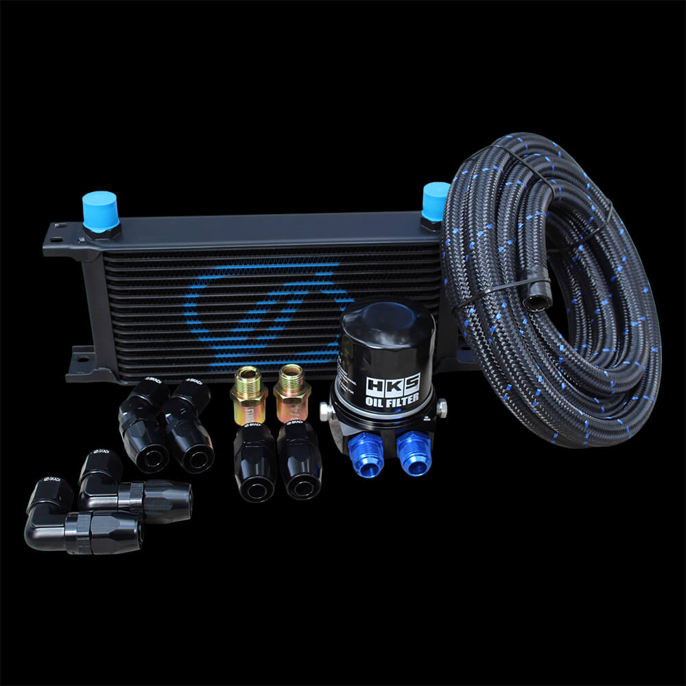 16-Row Aluminum Oil Cooler Kit