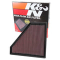 K&N Replacement Panel Air Filter 12.313in OS L x 10.313in OS W x 1.188in H for 13-14 Cadillac ATS