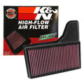 K&N Replacement Panel Air Filter for 2015 Ford Mustang 2.3L L4/3.7L V6/5.0L V8