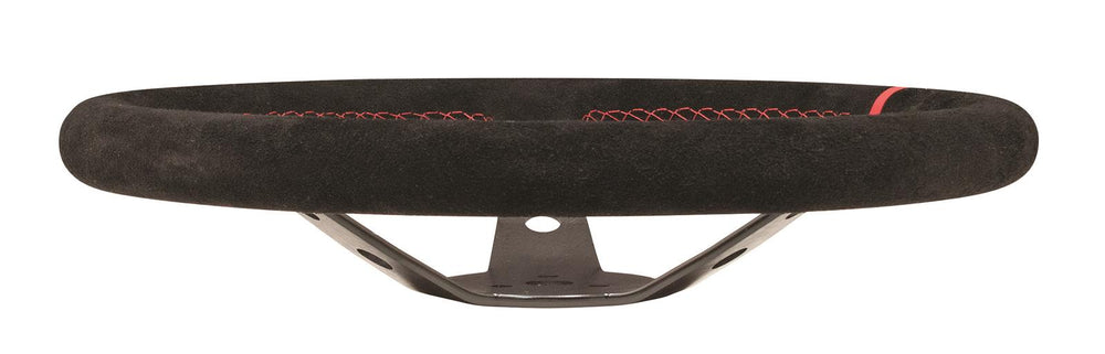 Pro Aluminum Suede Dished Steering Wheel 15-Inch