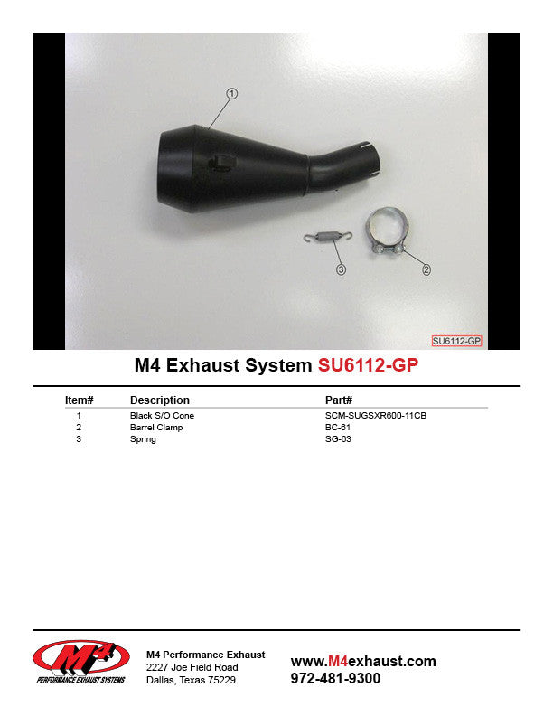 Stainless Steel Exhaust Slip-On, Black Ceramic Coated