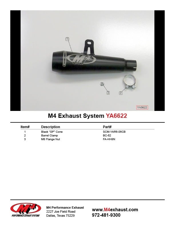 GP Series Slip-On Exhaust System