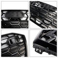 Honeycomb Mesh Front Grille, RS6 Style, Gloss Black