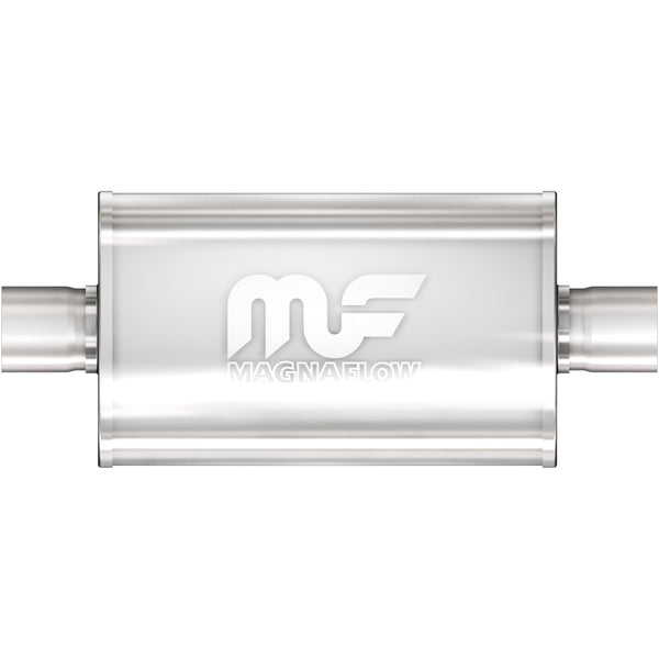 14153 Stainless Steel Straight-Through Oval Muffler