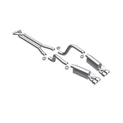 Street Series 3-Inch Cat-Back Exhaust System with Quad 4-Inch Tips