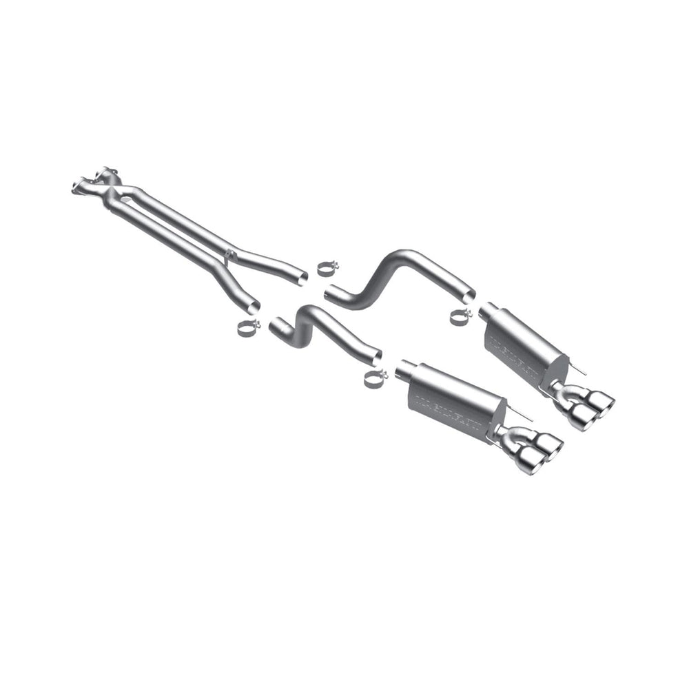 Street Series 3-Inch Cat-Back Exhaust System with Quad 4-Inch Tips