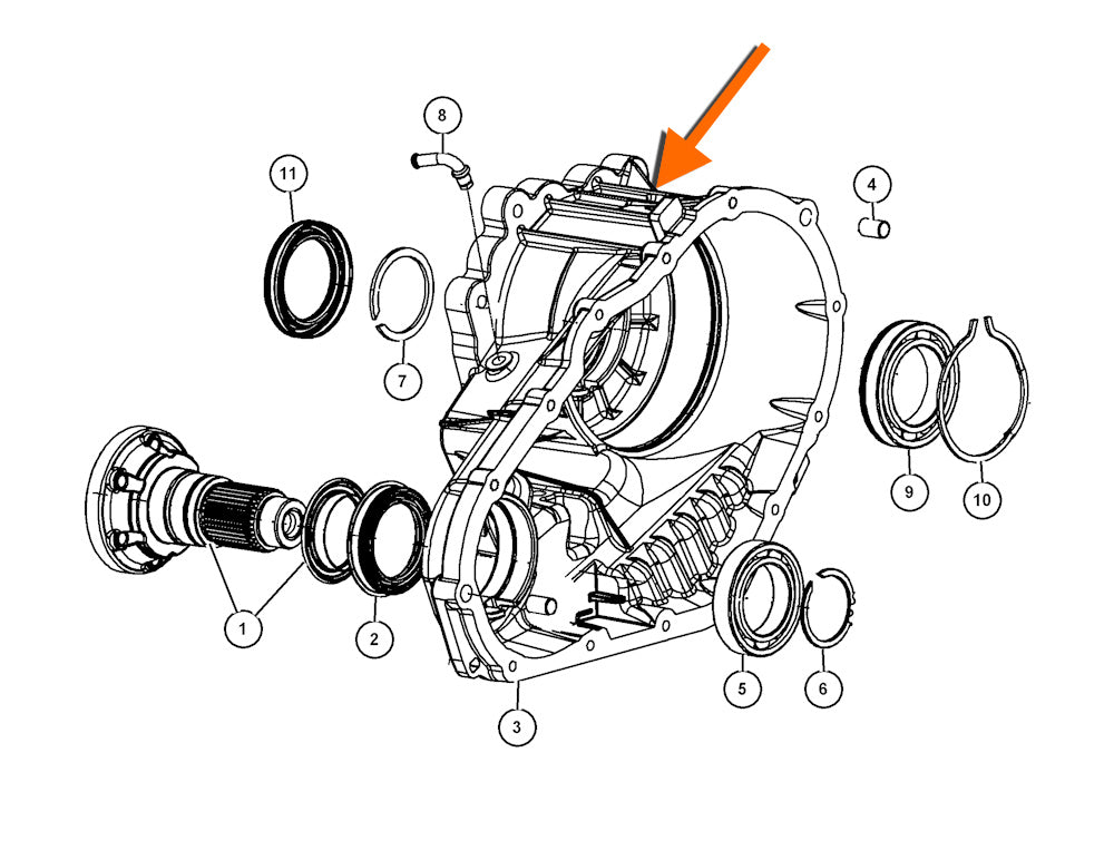 Transfer Case Front Housing