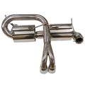 Cat-Back Exhaust System, 2.5-Inch Stainless Steel Twin Slash-Cut