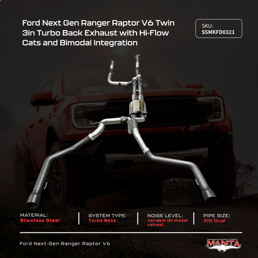 Turbo-Back Exhaust System, 3-Inch Dual