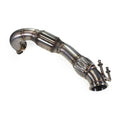 3" 304 Stainless Steel Catted Downpipe