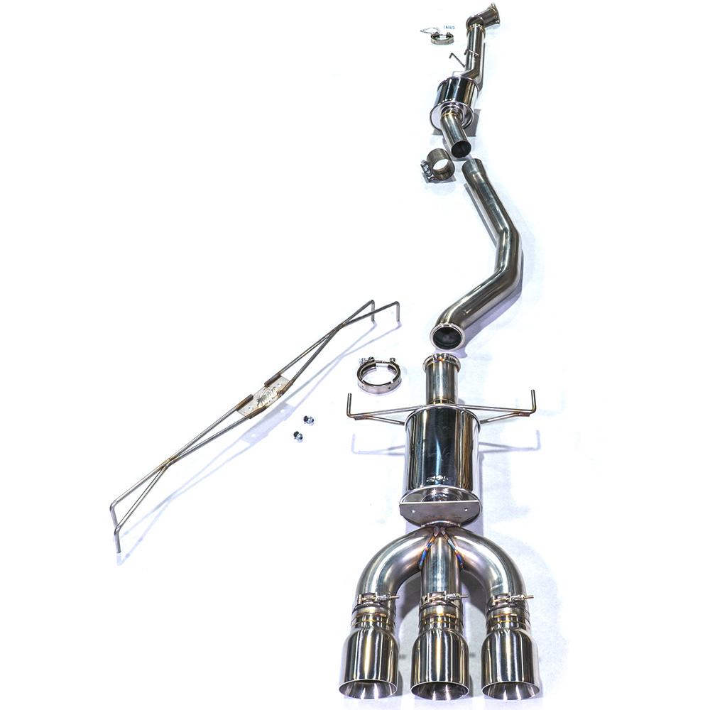 3-Inch 304 Stainless Steel Cat-Back Exhaust System