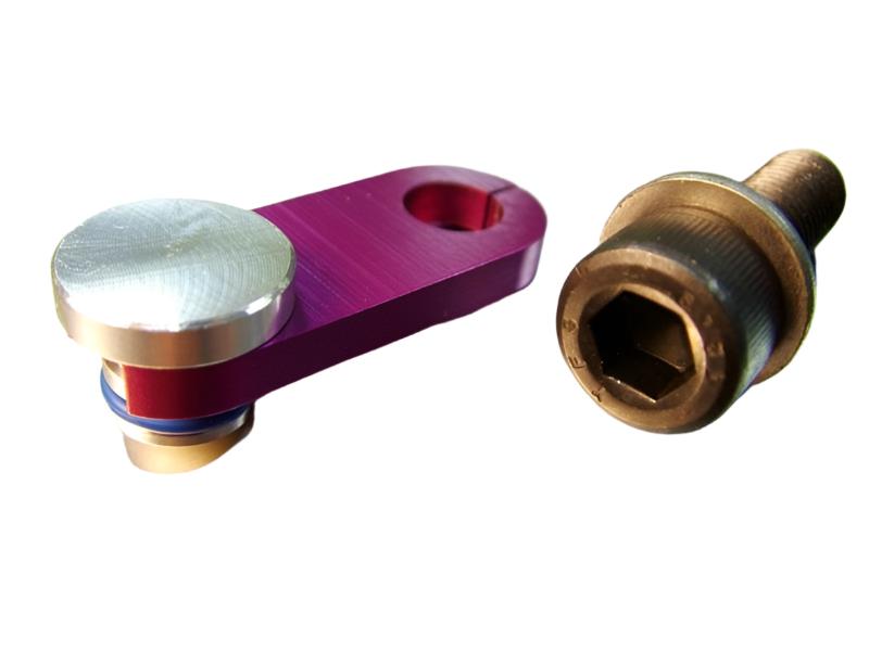Anodized Purple Crank Pulley