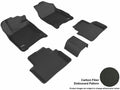 3D MAXpider 2016-2020 Honda Civic Kagu 1st & 2nd Row Floormats - Black