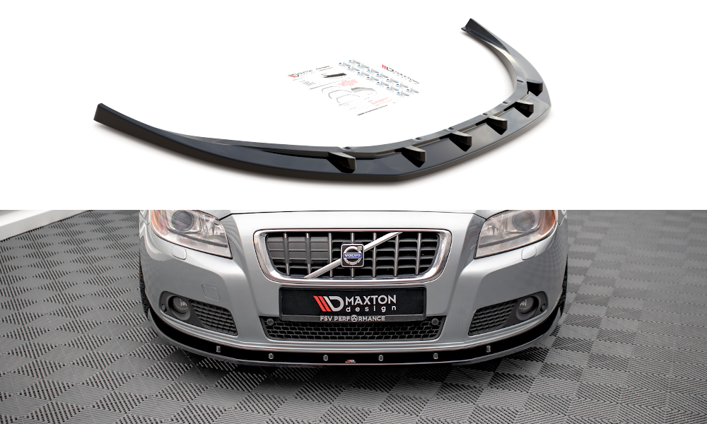 V.1 Front Splitter, Gloss Black ABS