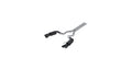 MBRP 18-19 Ford Mustang GT 5.0 3in Dual Split Rear Cat Back w/ Quad 4in Dual Wall Tips- Black Coated