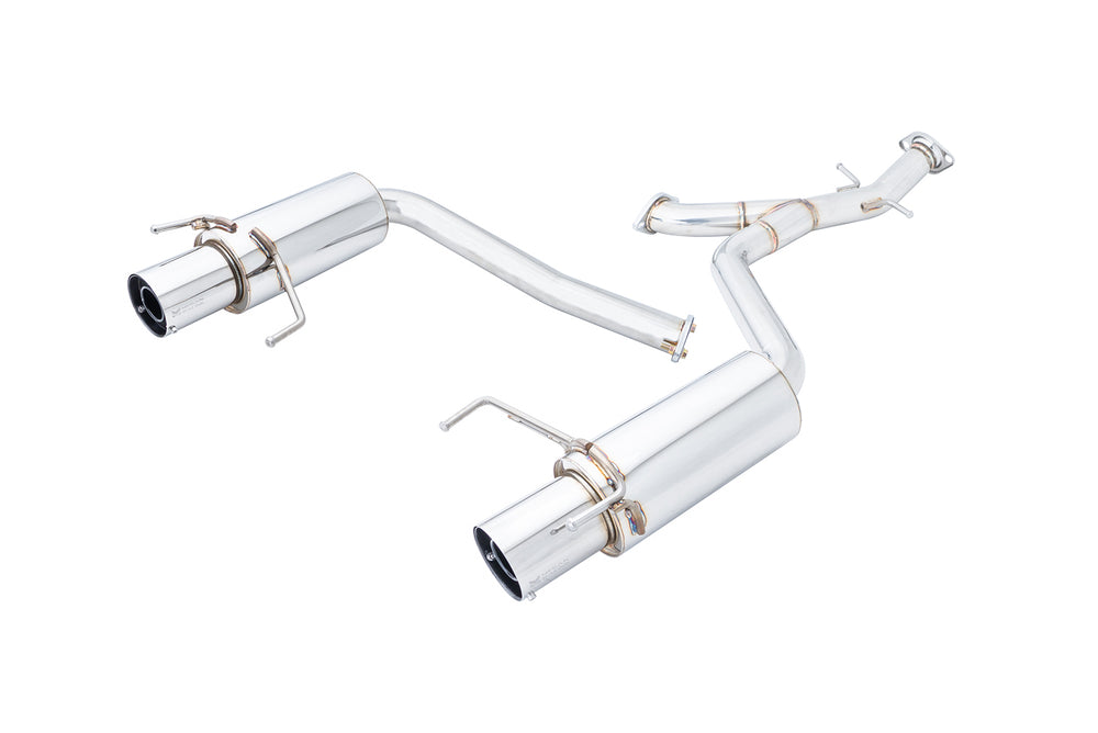 Stainless Steel Cat-Back Exhaust System with Burnt Blue Tip