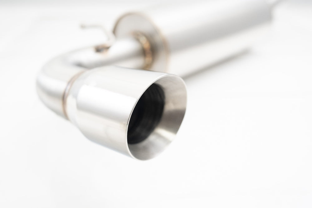 Axle-Back Exhaust System with 4-Inch Blue Titanium Tip