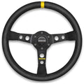 MOD.07 72mm Dish Racing Steering Wheel with Yellow Stripe