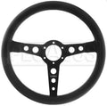 Prototipo 350mm Black Leather Steering Wheel White Stitching