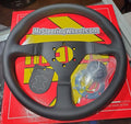 Montecarlo 350mm Black Leather Steering Wheel
