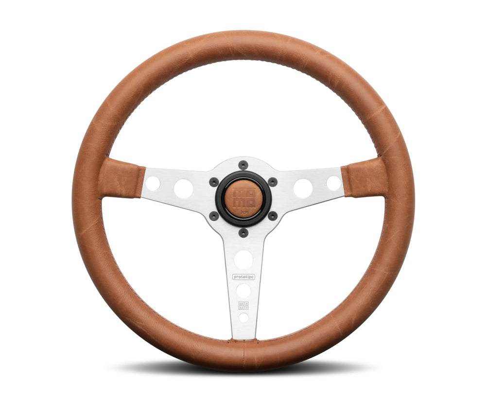 Prototipo 350mm Black Leather Steering Wheel