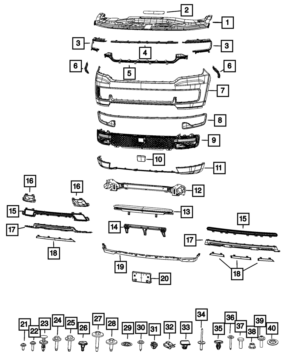 Front Upper Fascia Bumper Cover