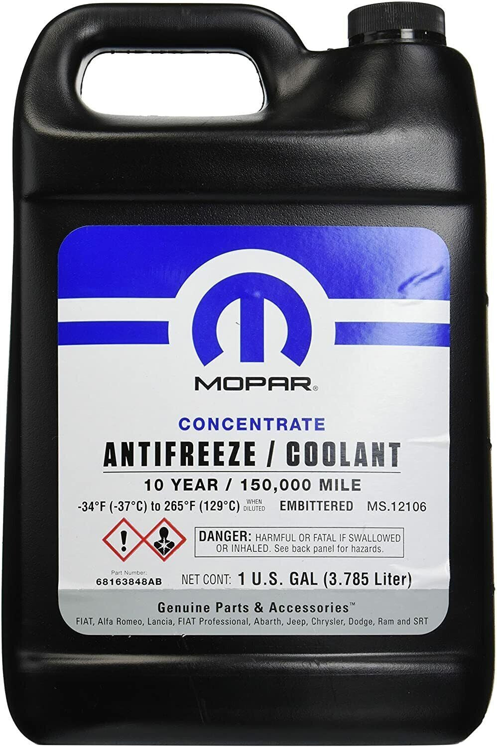 ~(9 lbs. 11X7X3)~ 13+ JK/JL/JT Antifreeze - Gallon