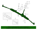 Rack and Pinion Steering Gear Assembly with Outer Tie Rods