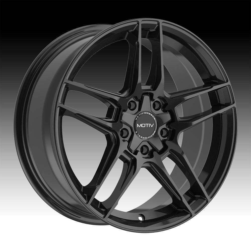 434B 18x7.5 +40mm 5.82" BS 73.10mm CB 1400 lb Gloss Black 5-Split-Spoke Wheel