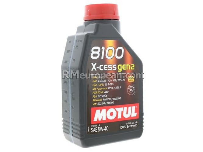 Motul 1L Synthetic Engine Oil 8100 5W40 X-CESS GEN2