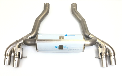 Titanium Exhaust System w/ Carbon Tips