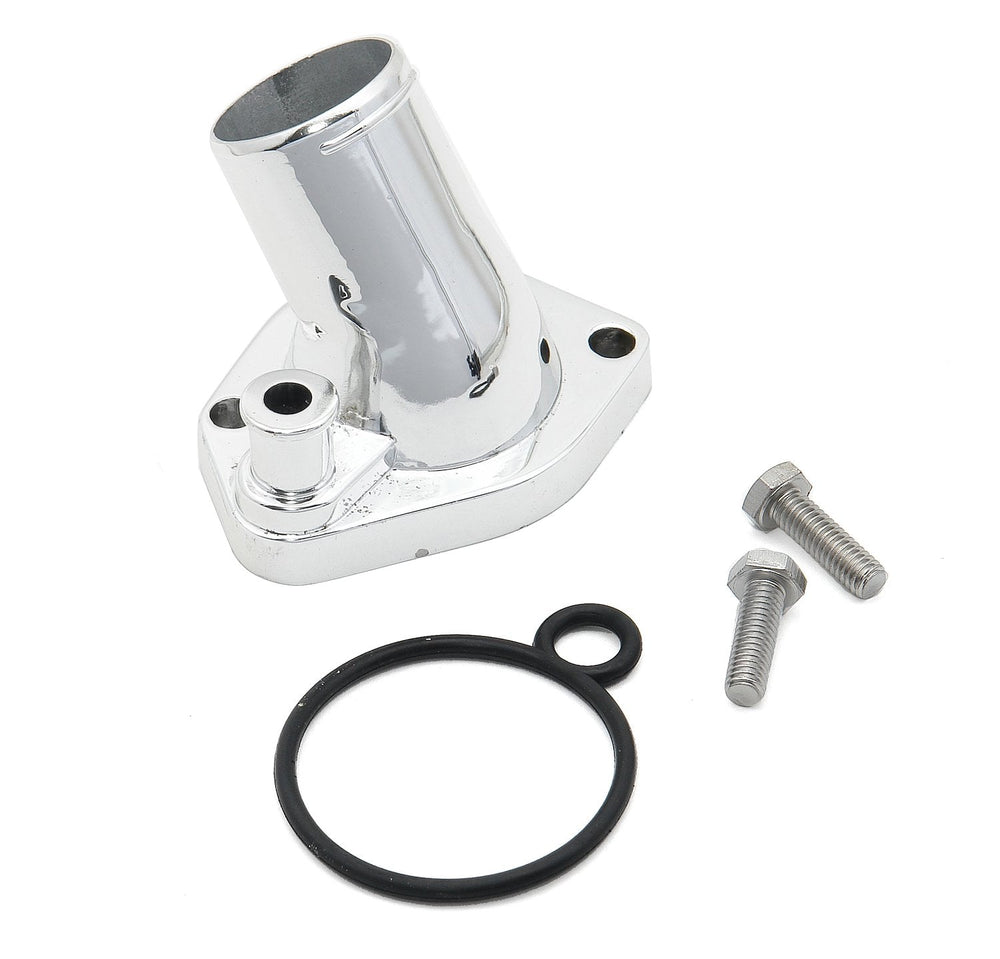 45-Degree Thermostat Housing, Polished Chrome