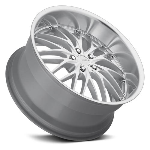 GT1 18x9.5 +24 5x114.3 Hypersilver Machined Lip Wheel
