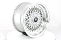 MT13 15x8 +20mm 4x100/4x114.3 Silver Machined Lip Wheel
