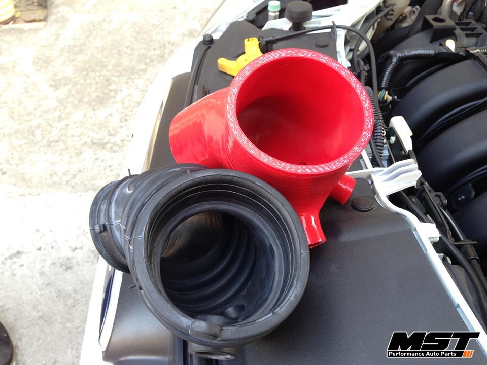 2.0L Silicone Air Intake Hose, Black