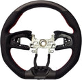 Sports Steering Wheel with Dry Carbon Fiber and Perforated Leather
