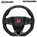 Sports Steering Wheel with Dry Carbon Fiber and Perforated Leather
